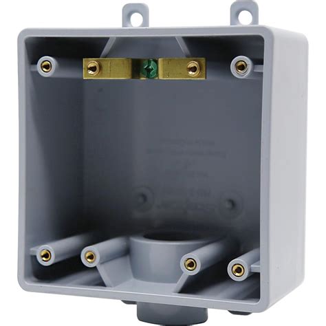 electrical plastic 2 gang box three ports|double gang box electrical outlet.